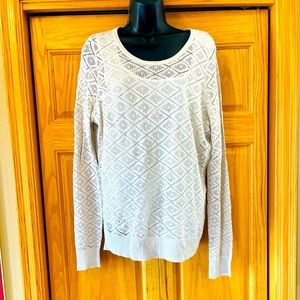 White House Black market Metallic sweater